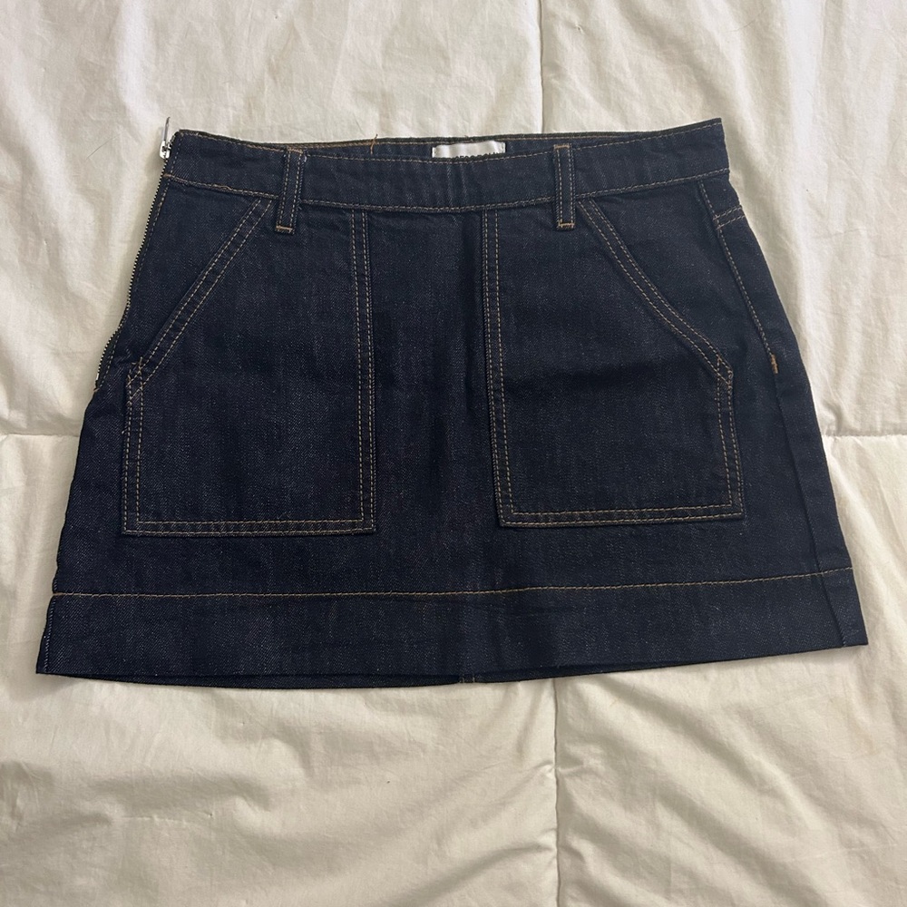 Princess Polly Dark Denim Mini Skirt